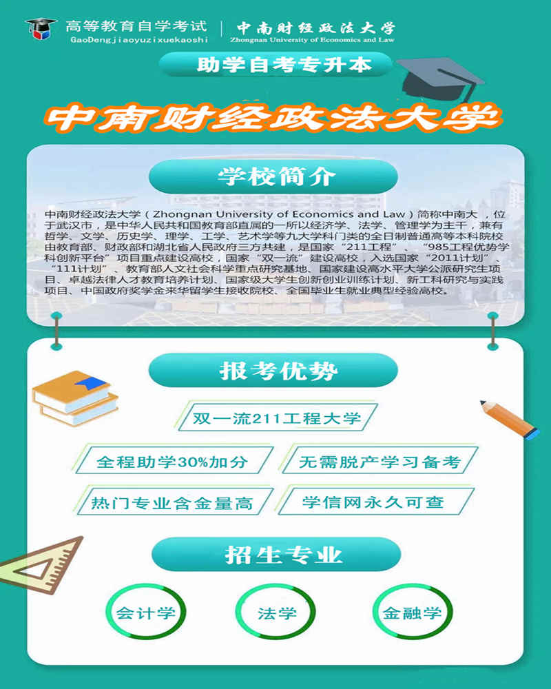 中南财经政法大学自学..